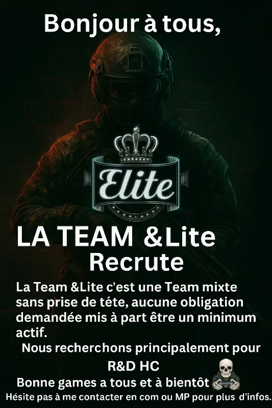 Recherche joueur R&D HC