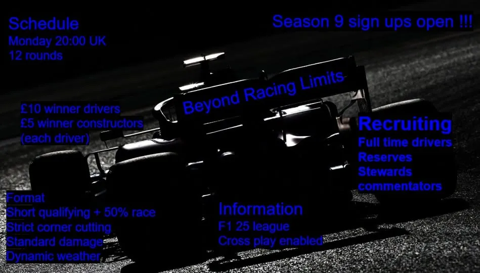  F1 Racing League recruitement