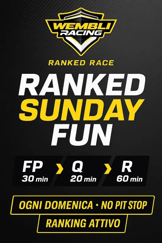 WEMBLY RACING RANKED RACE