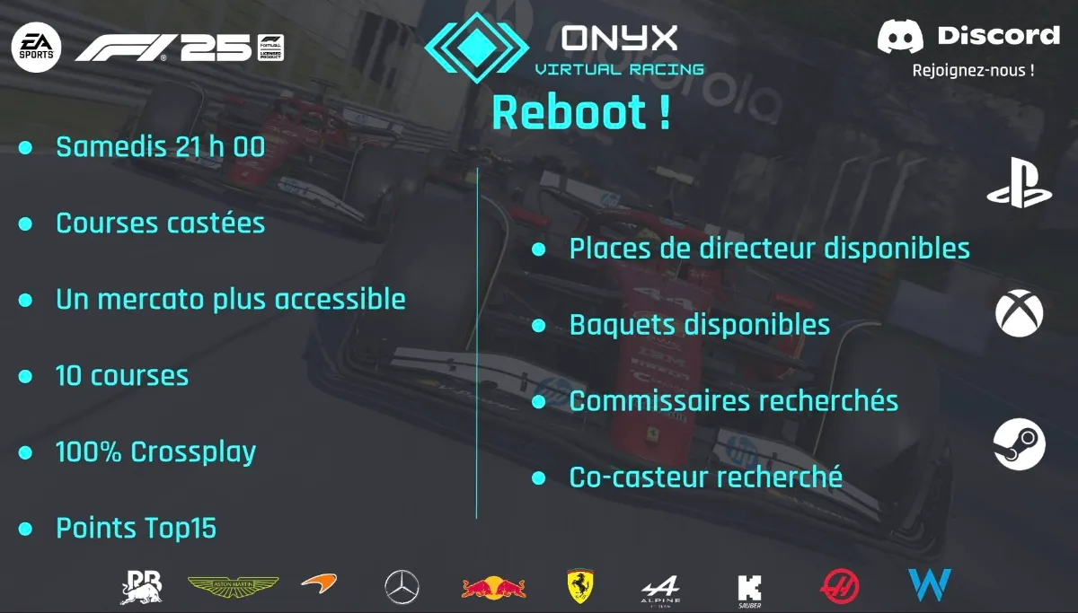 Onyx - Ligue F1 25 - Samedis soirs