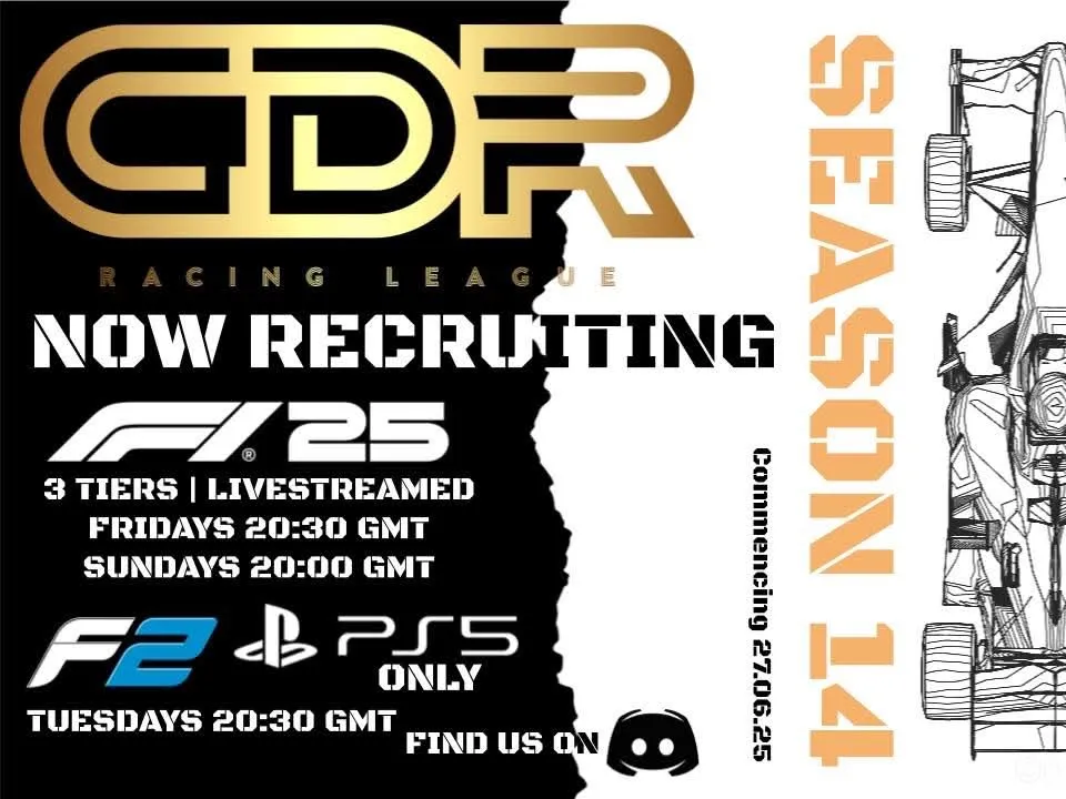 CDR Is recrutent on F1 2025