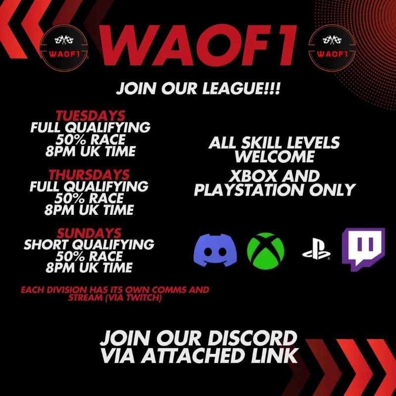 JOIN WAOF1 LEAGUE
