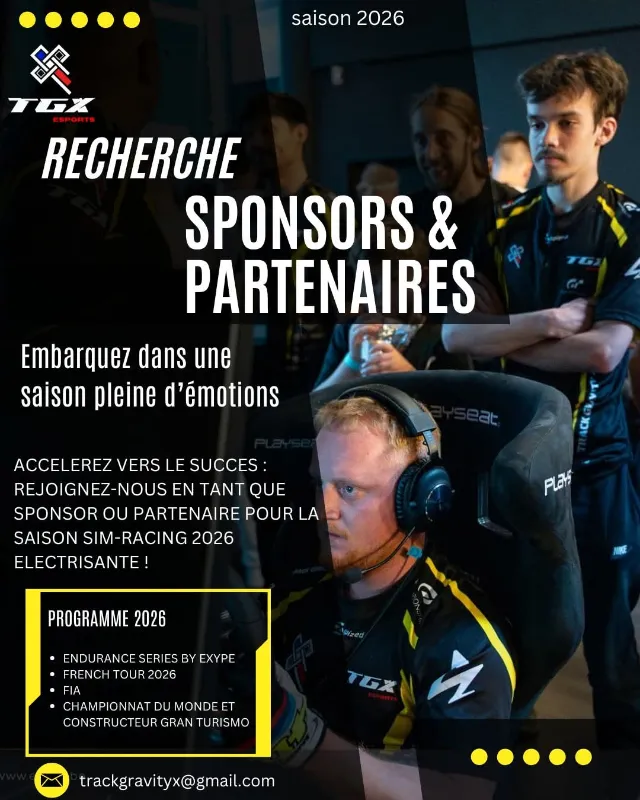 La team TGX recherche sponsors et partenaires