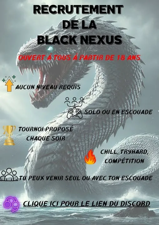 🔥 RECRUTEMENT OUVERT – BLACK NEXUS 🔥 - WARZONE