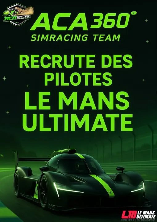 🚀 La ACA360° Simracing Team recrute ! 🚀