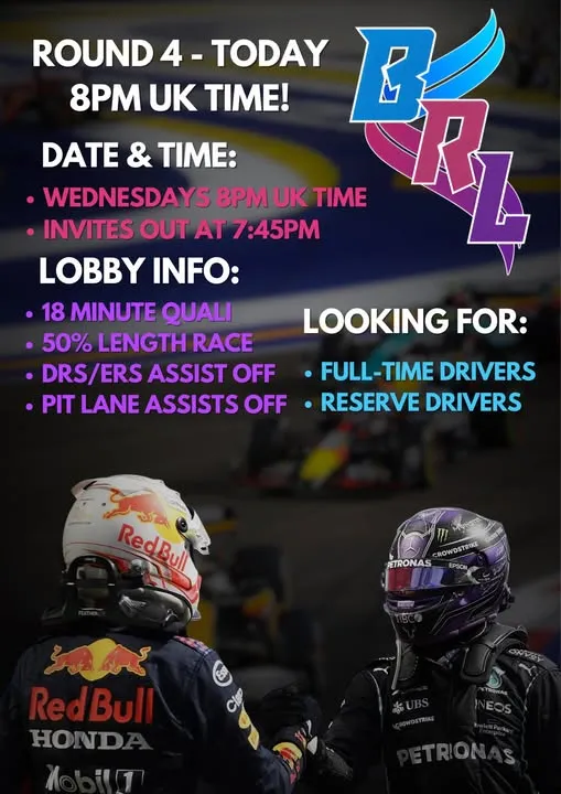 BRL SEASON 13 - ROUND 4 AROUND HUNGARY TONIGHT @ 8PM UK TIME!