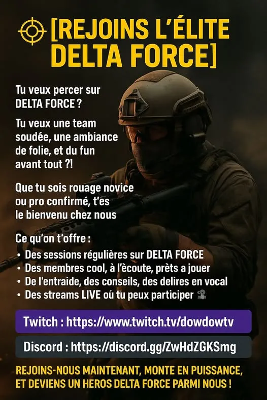 REJOINS L'ELITE DELTA FORCE