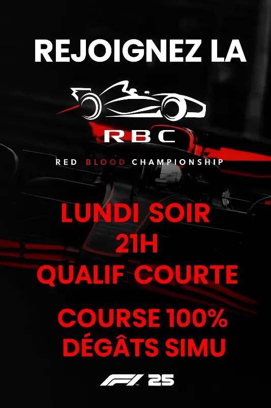 🔥 Rejoins la RBC – Red Blood Championship ! 🔥