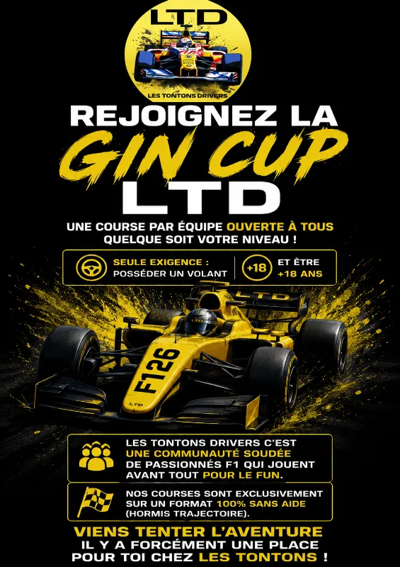 La ligue LTD cherche des pilotes F1 26