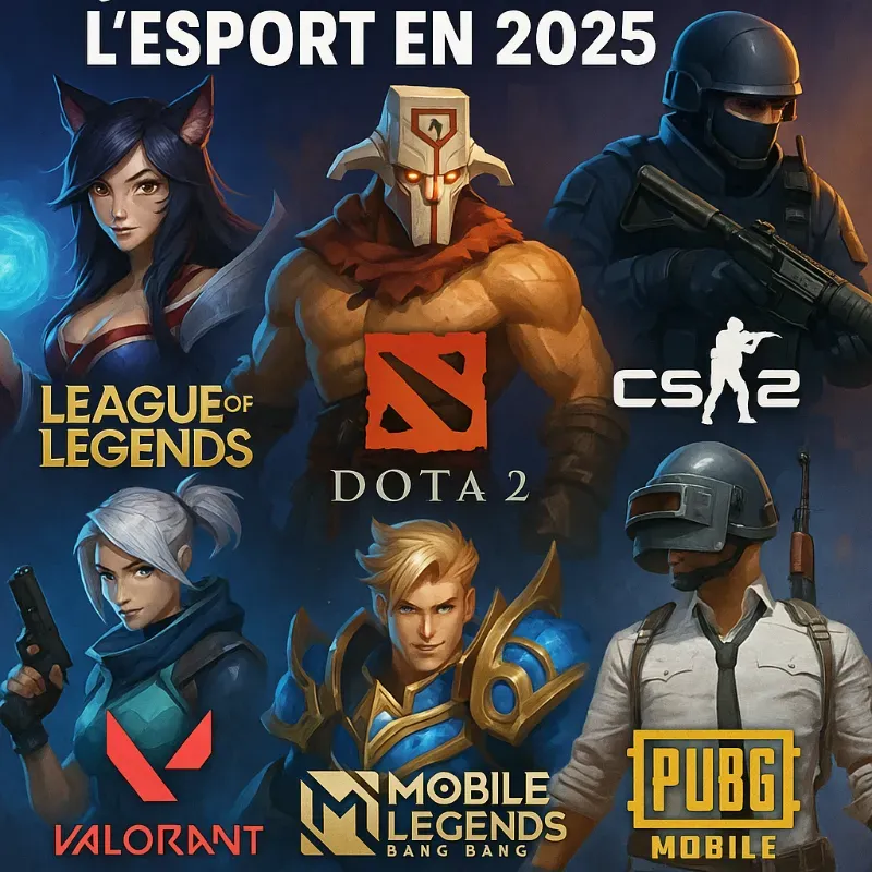 Les jeux qui dominent l’esport en 2025