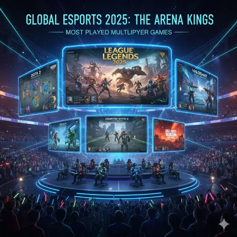 Jeux les plus joués en eSport en 2025
