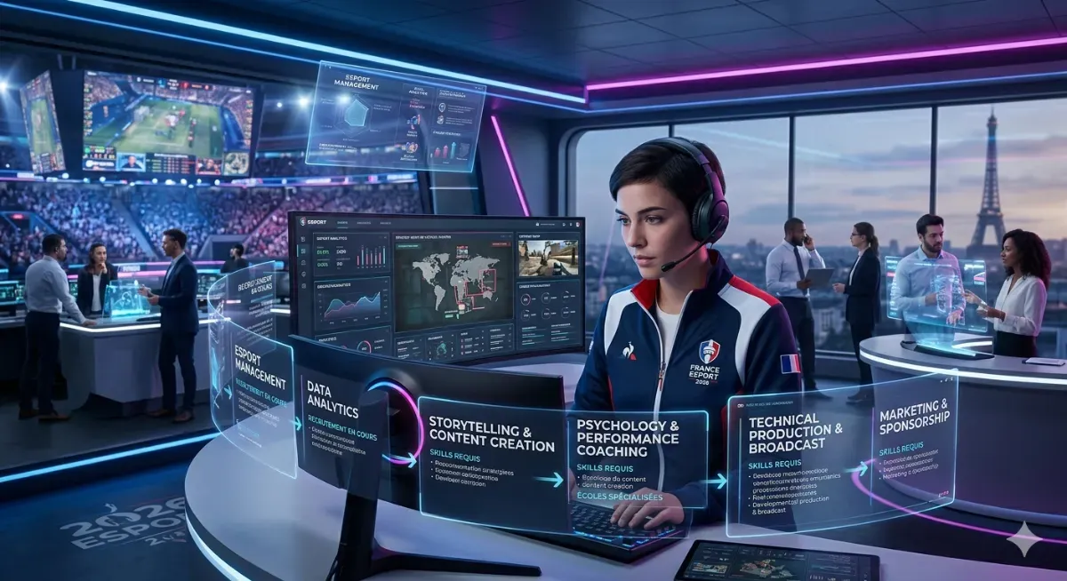 Comment travailler dans l'esport en France : métiers, formations et débouchés (2026)