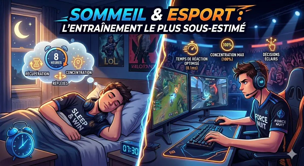 Sommeil et esport : pourquoi dormir 8 heures est l'entraînement le plus sous-estimé