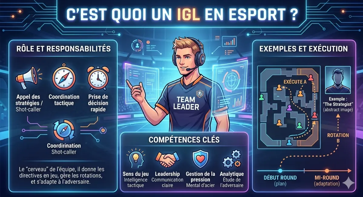 C'est quoi un IGL en esport ? Rôle, compétences et exemples (2026)