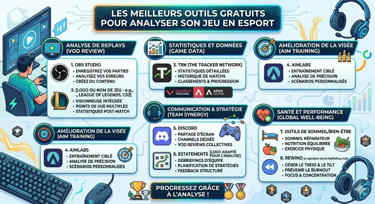 Les meilleurs outils gratuits pour analyser son jeu en esport 