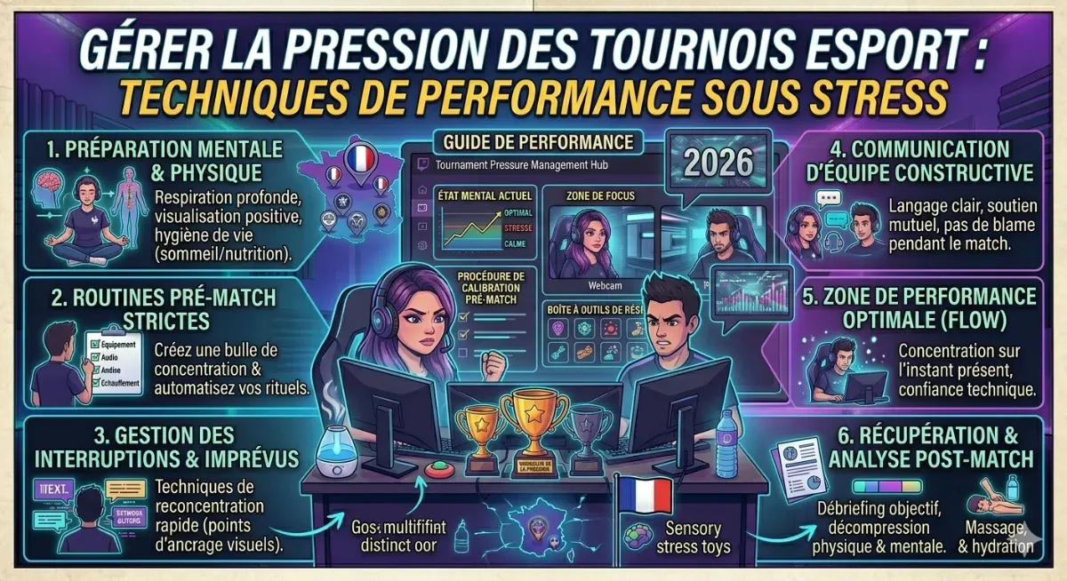 Gérer la pression des tournois esport : techniques de performance sous stress