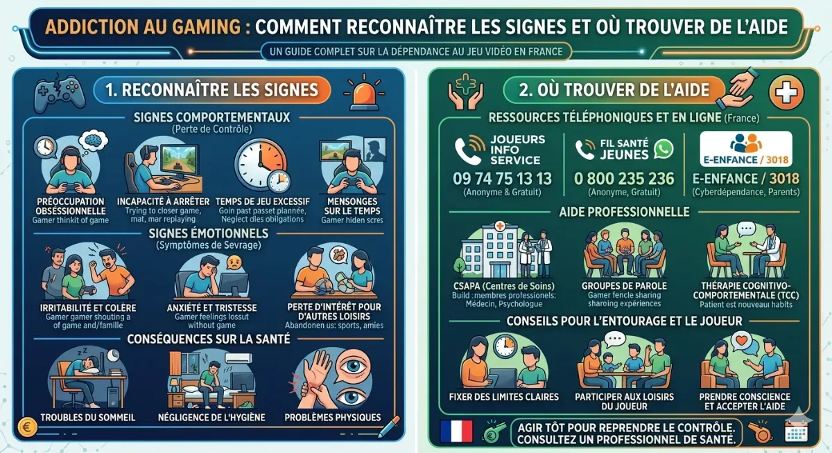 Addiction au gaming : comment reconnaître les signes et où trouver de l'aide 