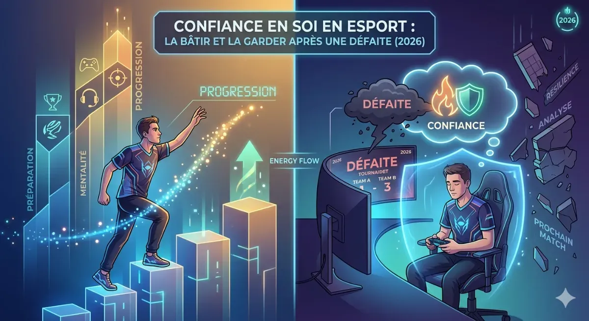 Confiance en soi en esport : la bâtir et la garder après une défaite