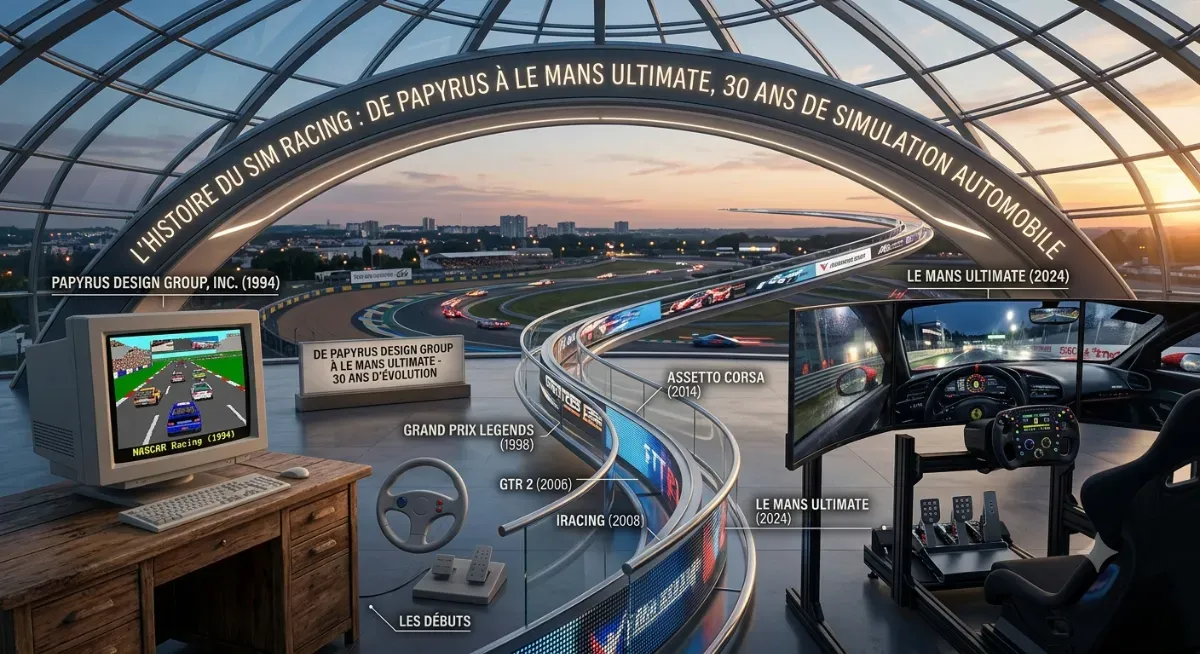 L'histoire du sim racing : de Papyrus à Le Mans Ultimate, 30 ans de simulation automobile