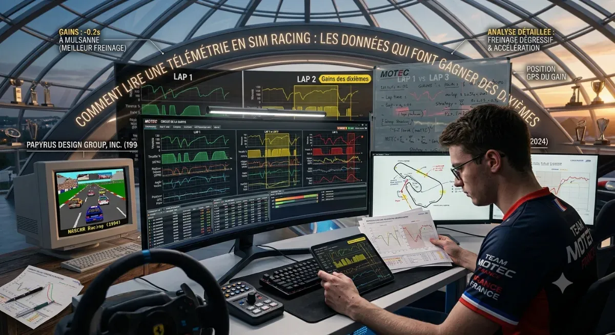 Comment lire une télémétrie en sim racing : les données qui font gagner des dixièmes