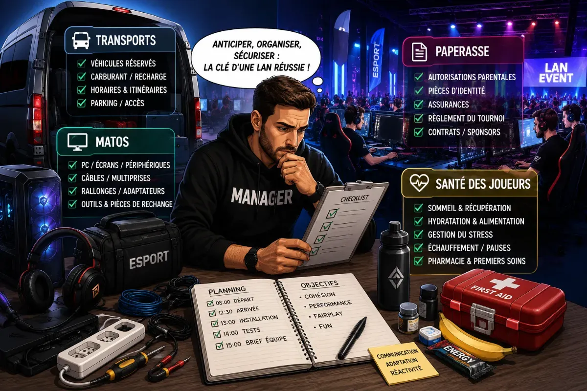Emprunter la route des LANs : le guide pratique du manager esport