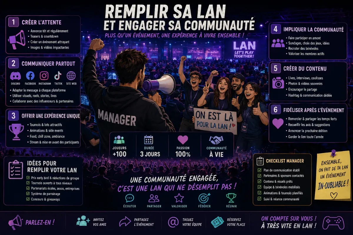 Remplir sa LAN et engager sa communauté : communication et billetterie esport