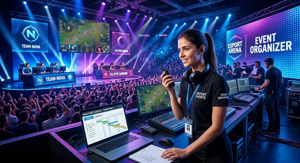 Organisateur d'événements esport : fiche métier, missions et premiers pas