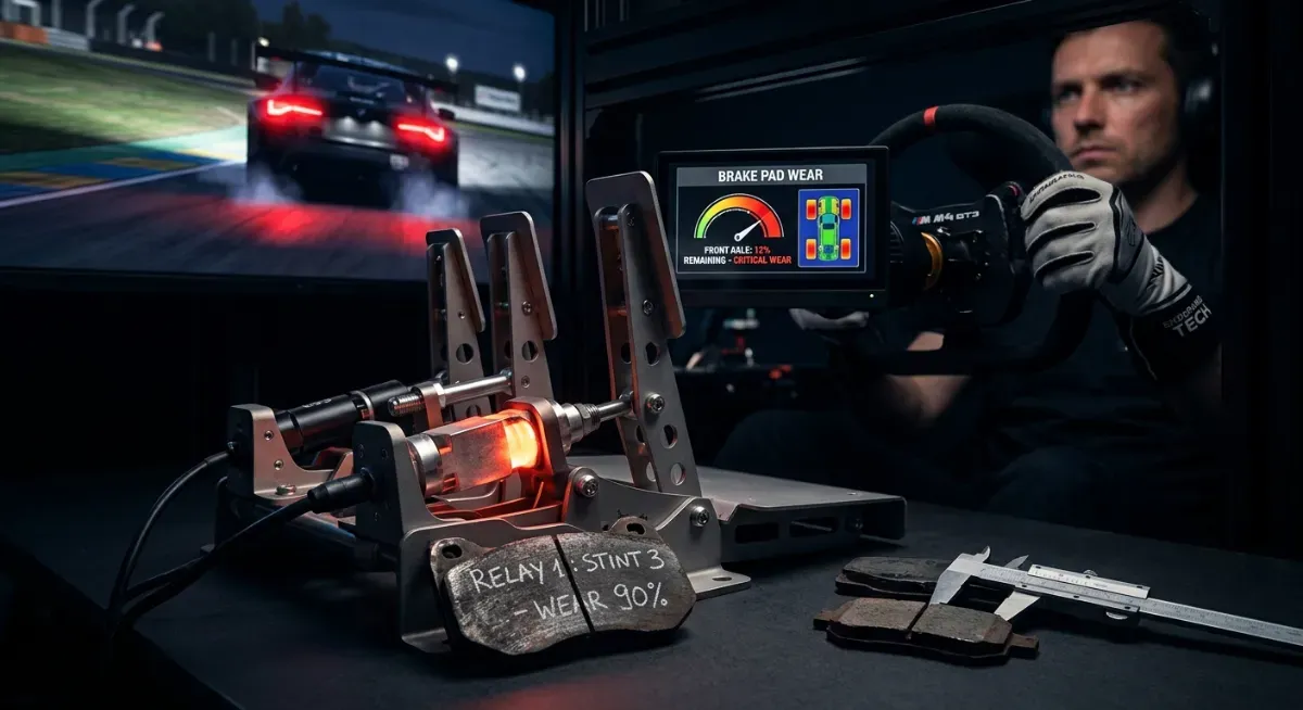 Le freinage en endurance sim racing : comment gérer ses plaquettes sur un long relais