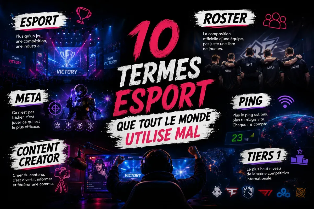 10 termes esport que tout le monde utilise mal (et ce qu'ils veulent vraiment dire)