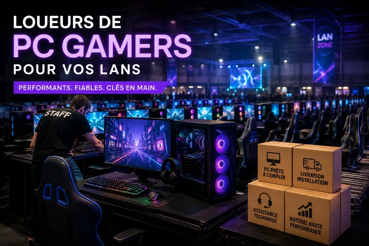 Louer des PC gaming pour ta LAN esport : les prestataires, les tarifs et comment ça marche