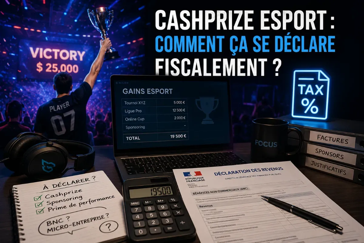 Cashprize esport : comment ça se déclare fiscalement ?