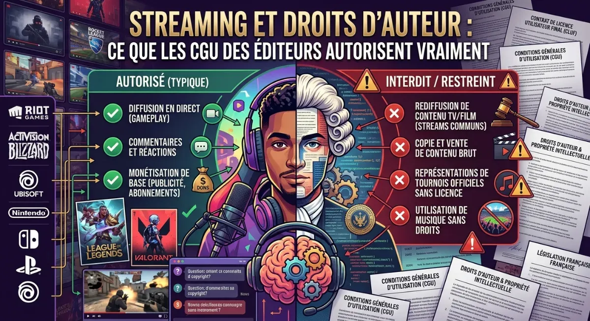 Streaming et droits d'auteur : ce que les CGU des éditeurs autorisent vraiment