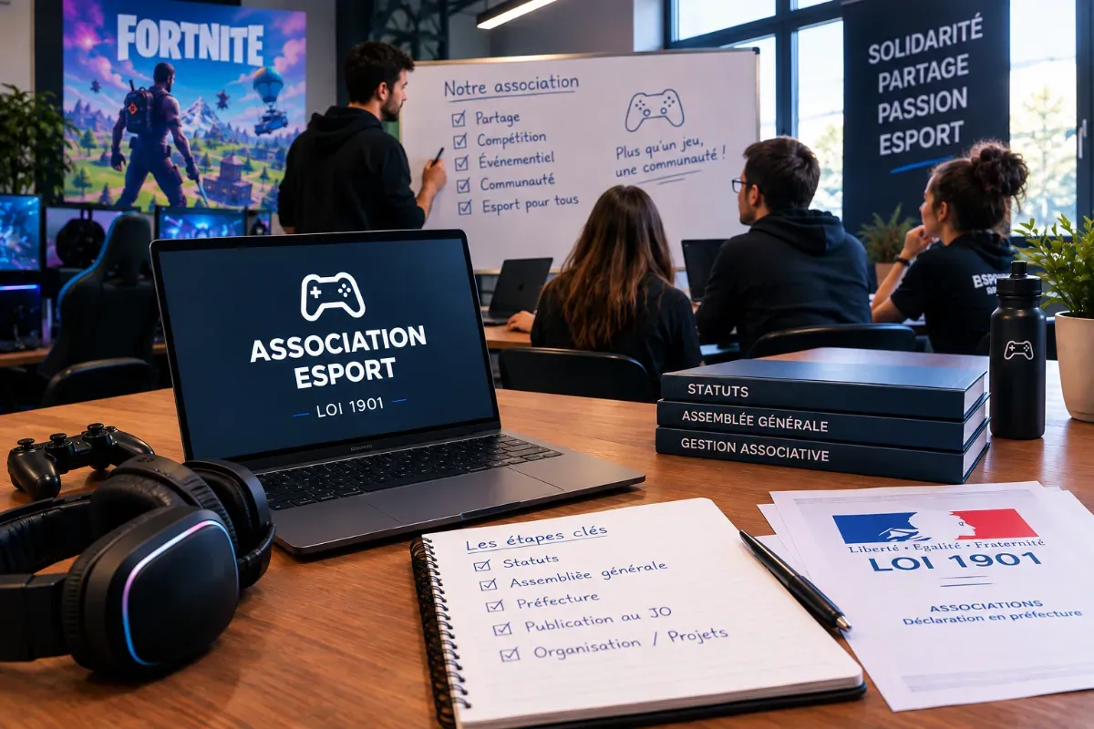 Créer une association esport loi 1901 : le guide pas à pas