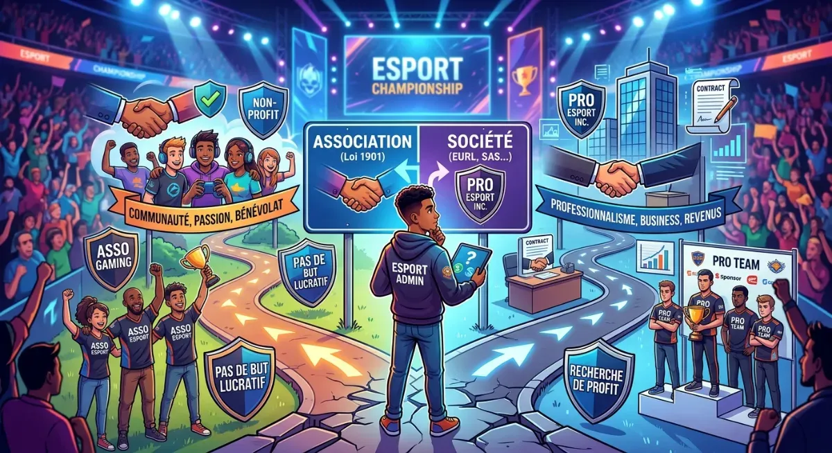 Association ou société pour ton équipe esport ? Comment choisir