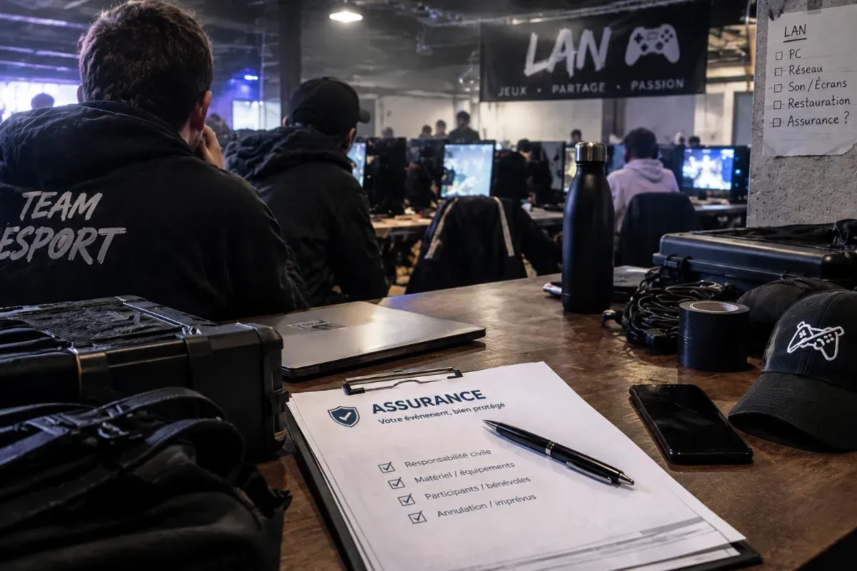 Assurances pour organiser une LAN esport : ce que ton association doit souscrire 