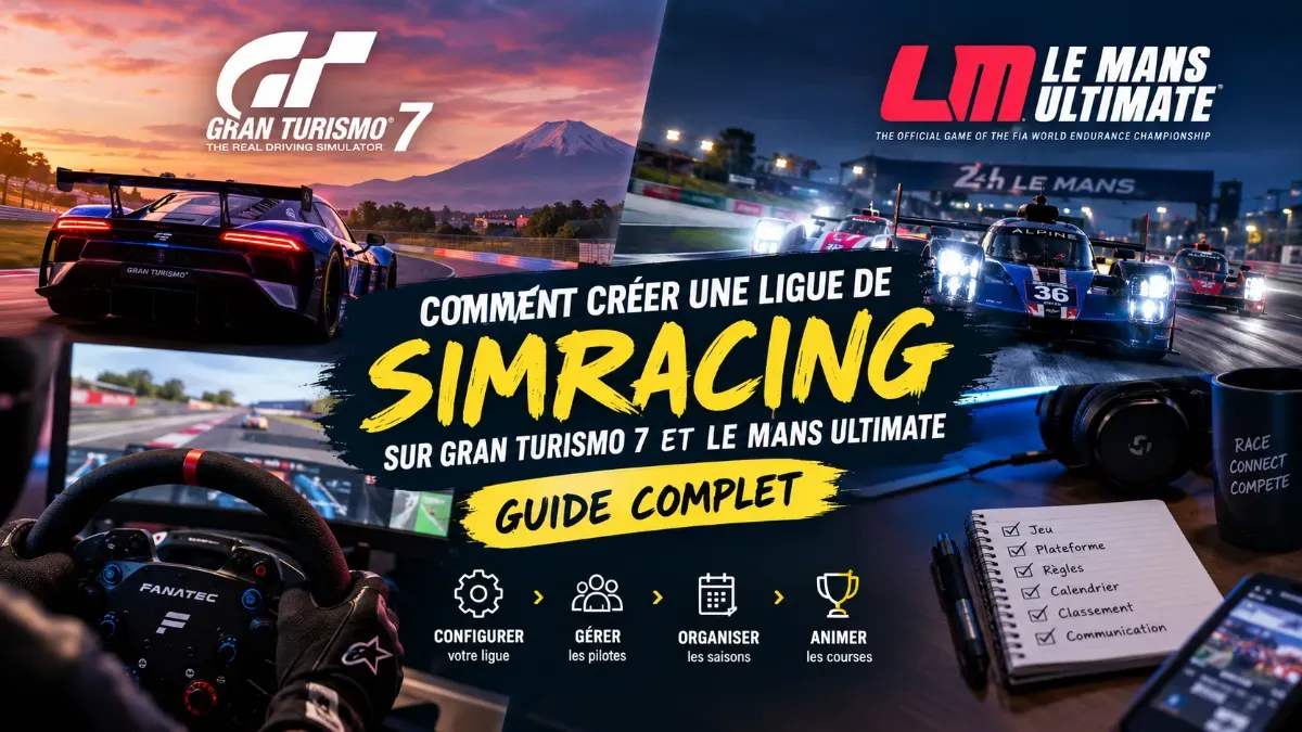 Comment créer une ligue de simracing sur Gran Turismo 7 et Le Mans Ultimate (guide complet)