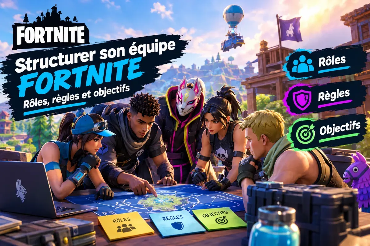 Structurer son équipe Fortnite : rôles, règles et objectifs