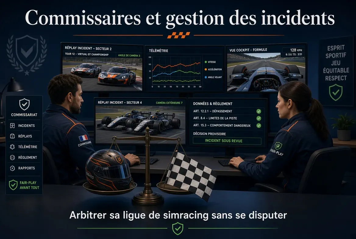 Commissaires et gestion des incidents : arbitrer sa ligue de simracing sans se disputer
