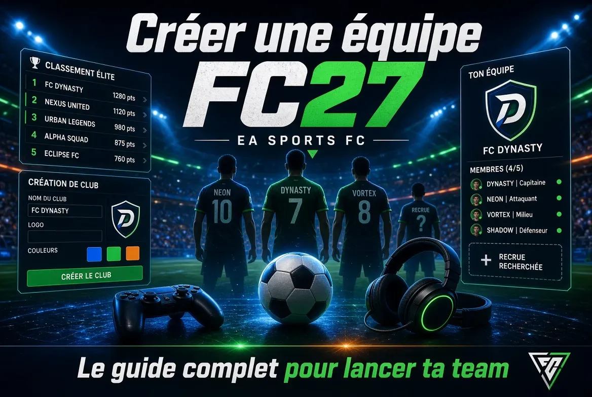 Créer une équipe esport FC27 : le guide complet pour lancer ta team