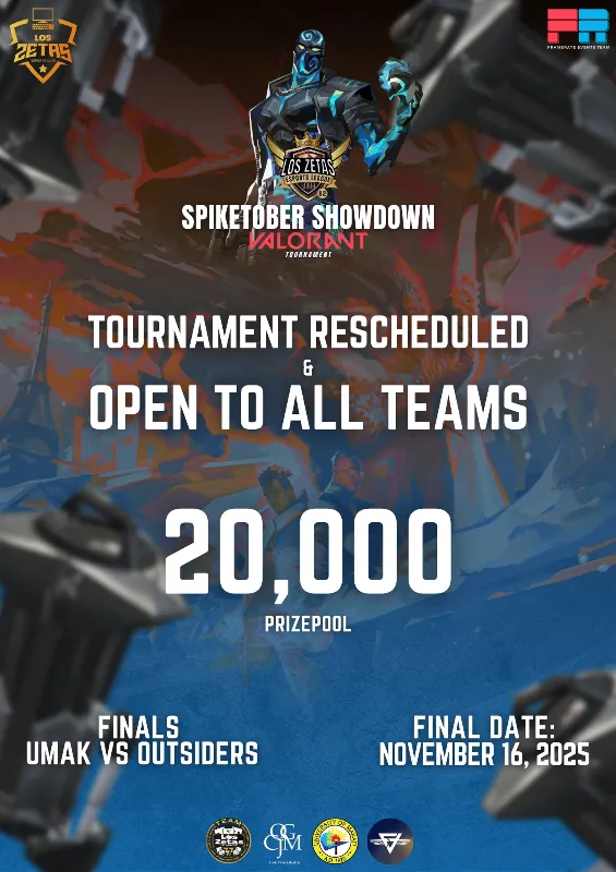 Affiche SPIKETOBER SHOWDOWN - 20,000 PRIZEPOOL